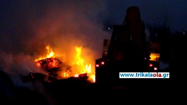 Μεγάλη φωτιά σε κτηνοτροφική μονάδα των Τρικάλων Μεγάλη φωτιά σε κτηνοτροφική μονάδα των Τρικάλων