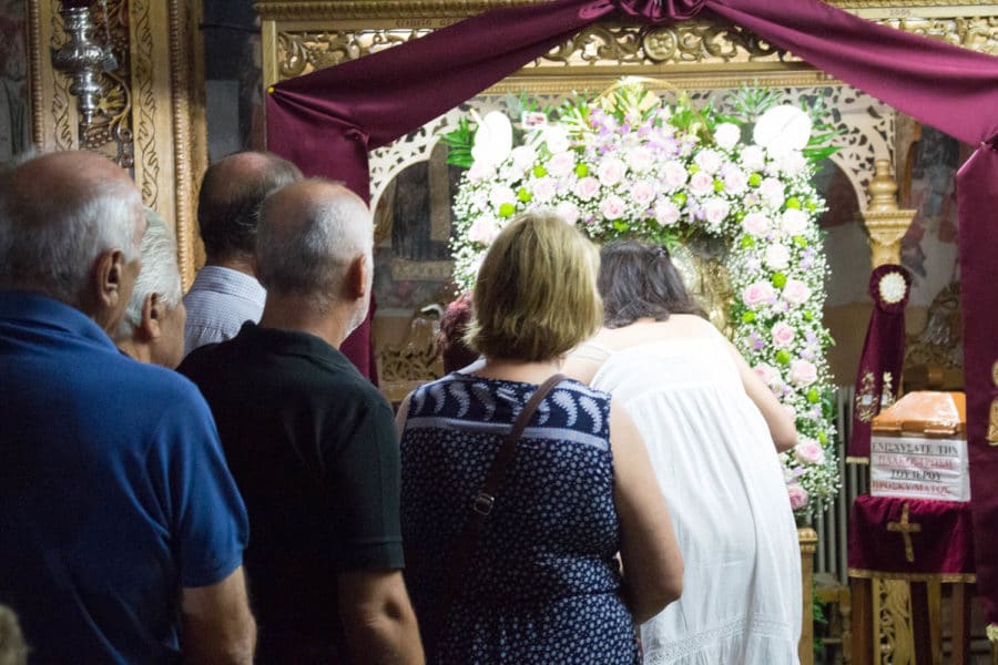 Πλήθος πιστών στην εορτή της Παναγίας Δεμερλιώτισσας Πλήθος πιστών στην εορτή της Παναγίας Δεμερλιώτισσας