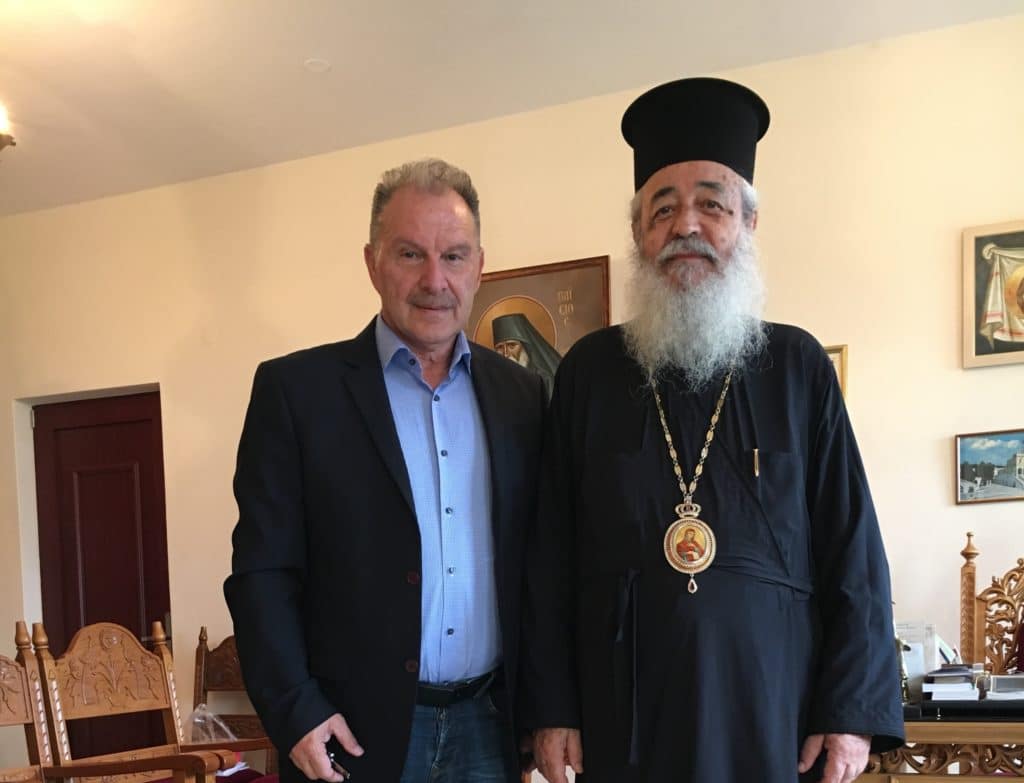 Επίσκεψη του υποψήφιου βουλευτή κ. Κοτρωνιά στο Μητροπολίτη Φθιώτιδας.