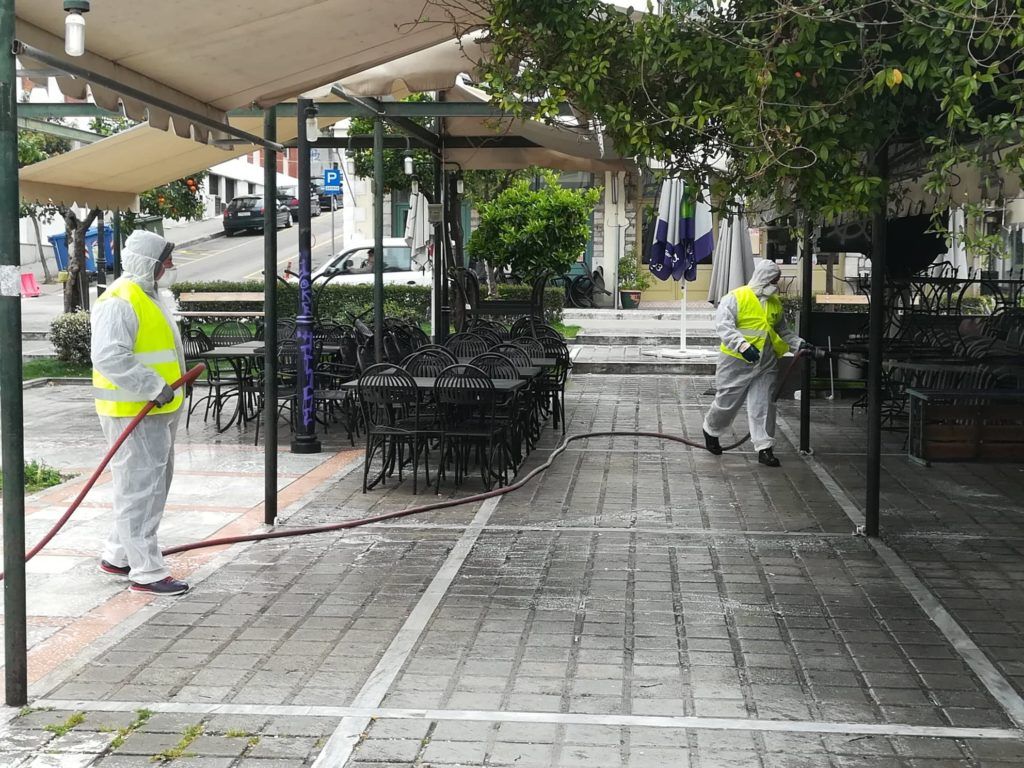 Δήμος Λαμιέων: Απολύμανση σε πλατείες και δρόμους