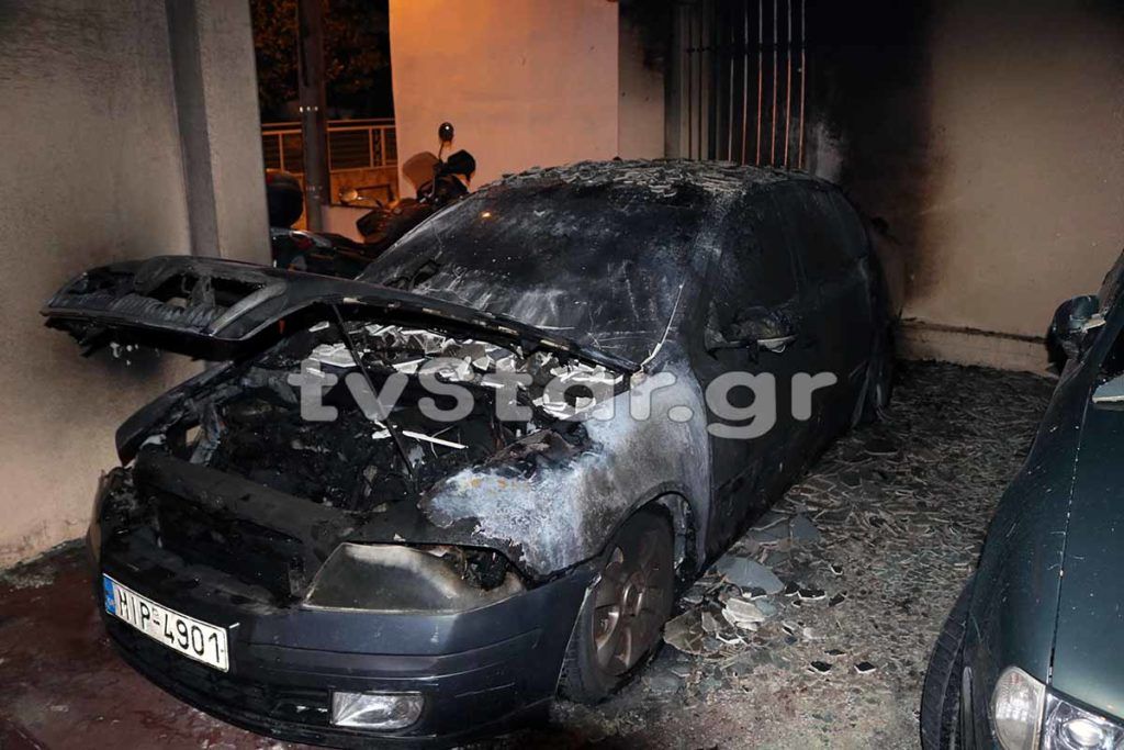 Λαμία: Έβαλαν φωτιά στο αυτοκίνητο του πρώην αρχιφύλακα των φυλακών Δομοκού