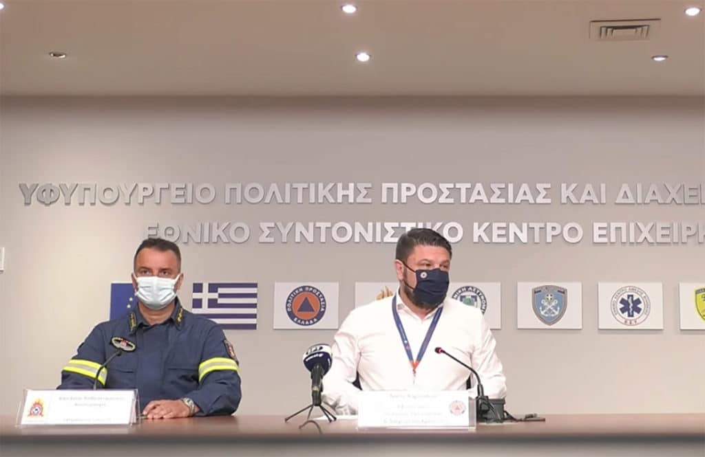 Η ενημέρωση Χαρδαλιά για την φωτιά σε Κορινθία και Δυτική Αττική