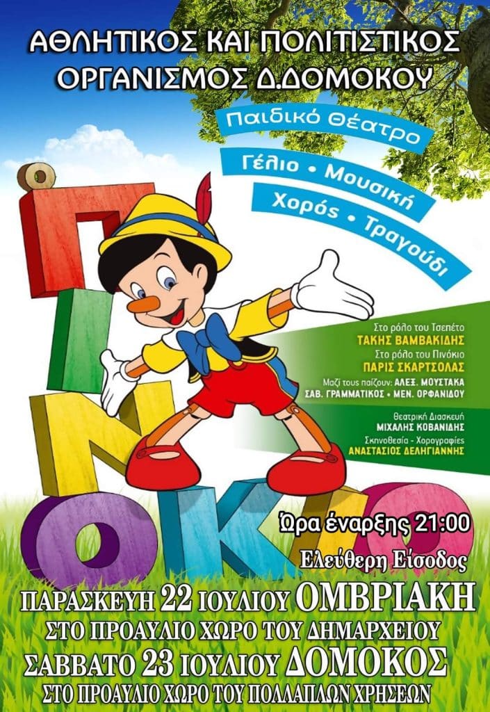 Παιδικό Θέατρο σε Δομοκό και Ομβριακή !