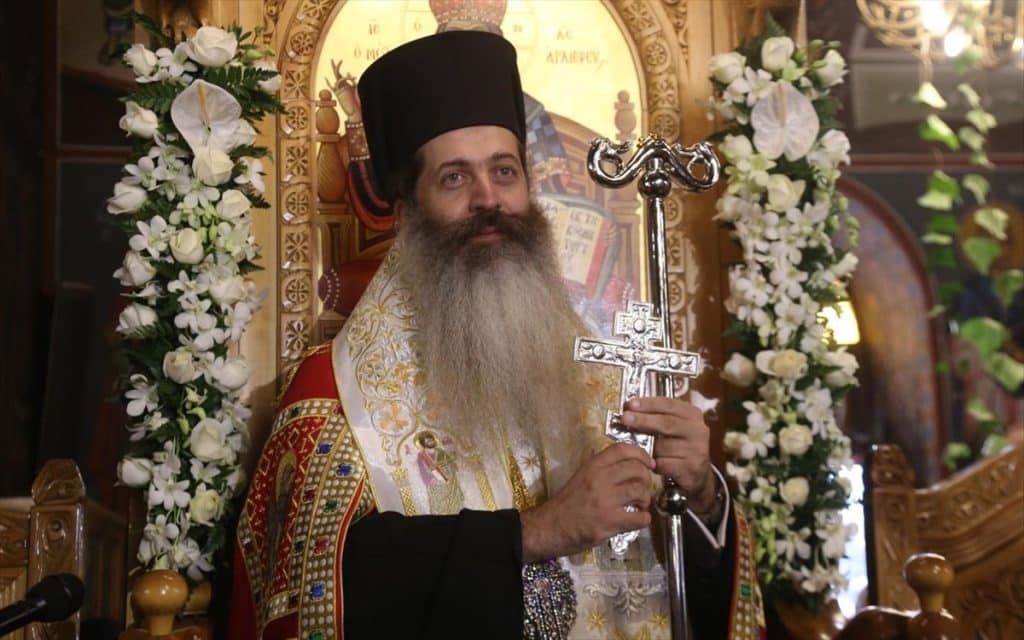 Ο Μητροπολίτης Φθιώτιδος κ. Συμεών στην Παναγιά Δομοκού