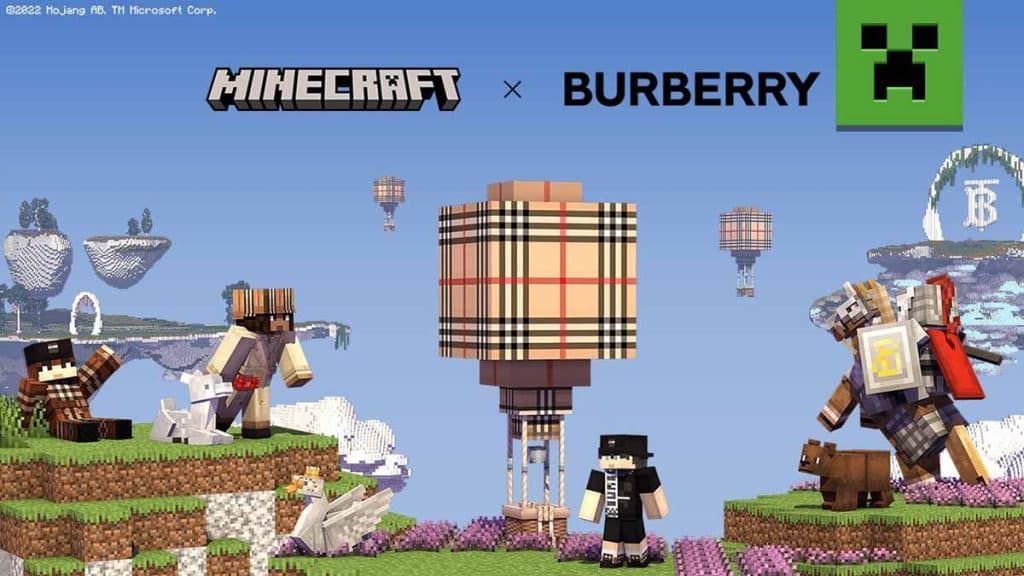 O ψηφιακός κόσμος του παιχνιδιού Minecraft ντύνεται με Burberry