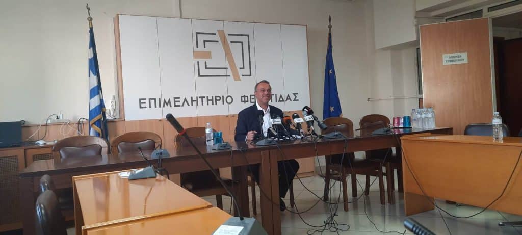 Τοποθέτηση Υπουργού Οικονομικών Χρήστου Σταϊκούρα στη συνέντευξη τύπου για τον τριμηνιαίο απολογισμό για τη Φθιώτιδα.