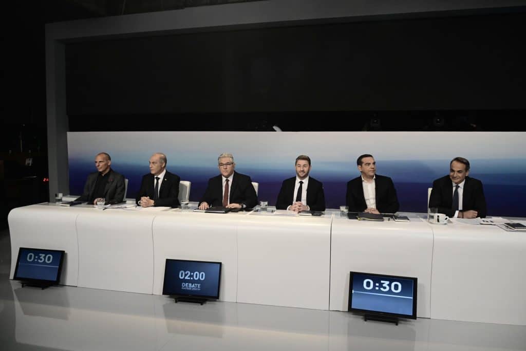 Όσα έγιναν πριν και μετά το πρώτο ντιμπέιτ πολιτικών αρχηγών μετά από οκτώ χρόνια (video)