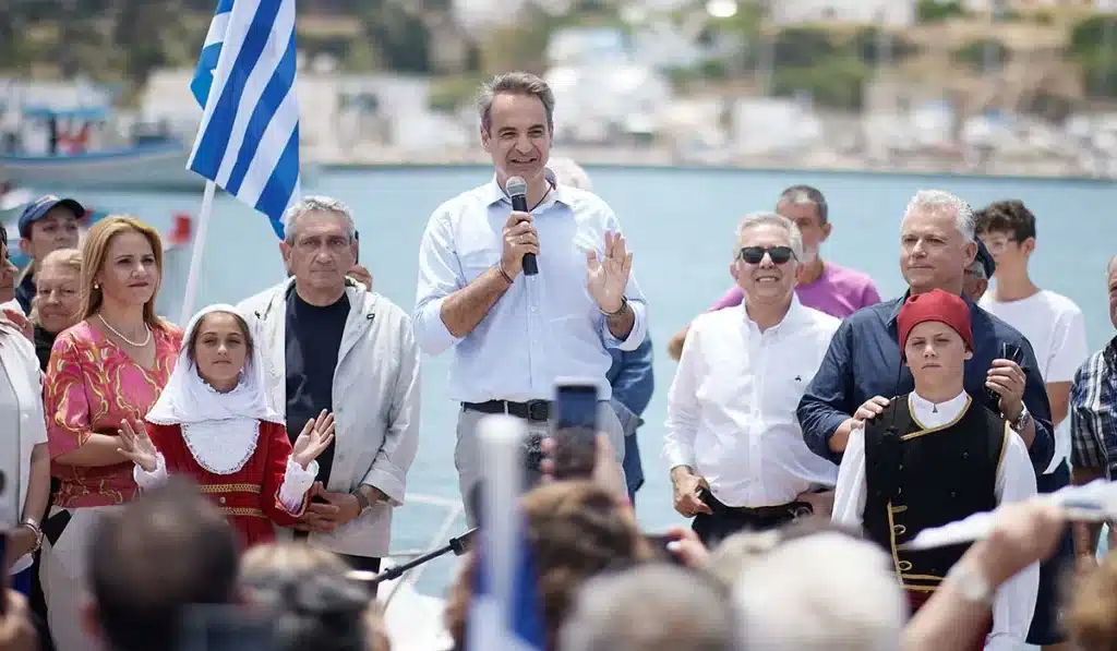 Μητσοτάκης από Λειψούς: Αποδείξαμε ότι η πατρίδα μας έχει σύνορα σε θάλασσα, αέρα και στεριά
