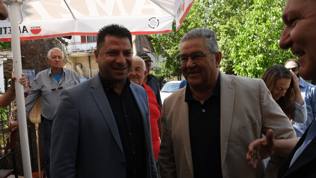 Δομοκός :Περιοδεία του  Δημήτρη Κουτσούμπα σε Νέο Μοναστήρι και Περιβόλι