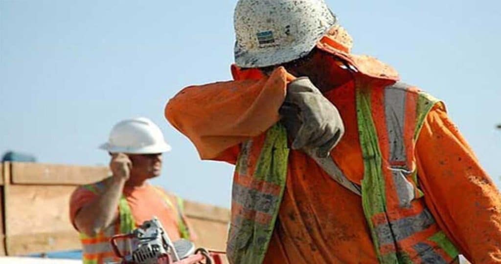 Αντιμετώπιση της θερμικής καταπόνησης των εργαζομένων λόγω υψηλών θερμοκρασιών – Έκτακτα μέτρα