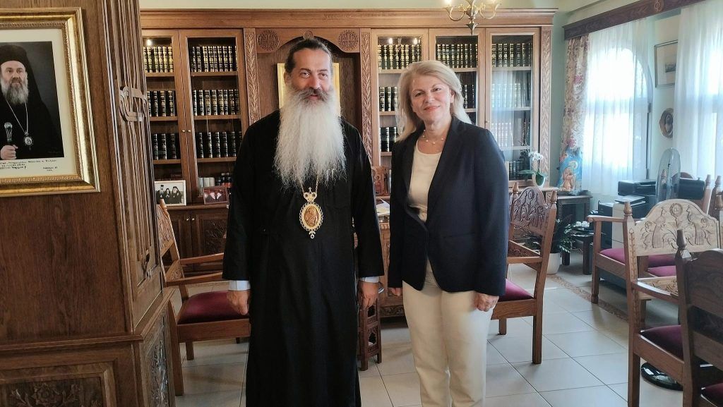 Επίσκεψη της Δημάρχου Στυλίδας Βιργινίας  Στεργίου στον Σεβασμιώτατο Μητροπολίτη Φθιώτιδας κ.κ Συμεών