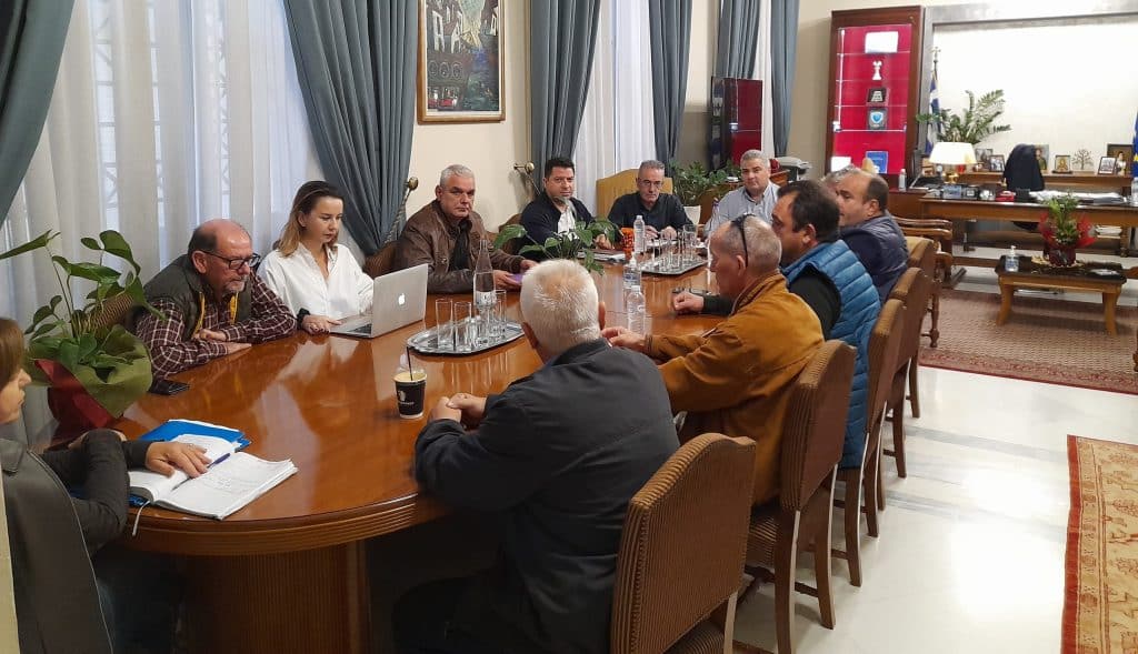 Έκτακτη Σύσκεψη για τις δράσεις της ΠΕ Φθιώτιδας μετά τις πλημμύρες Daniel & Elias