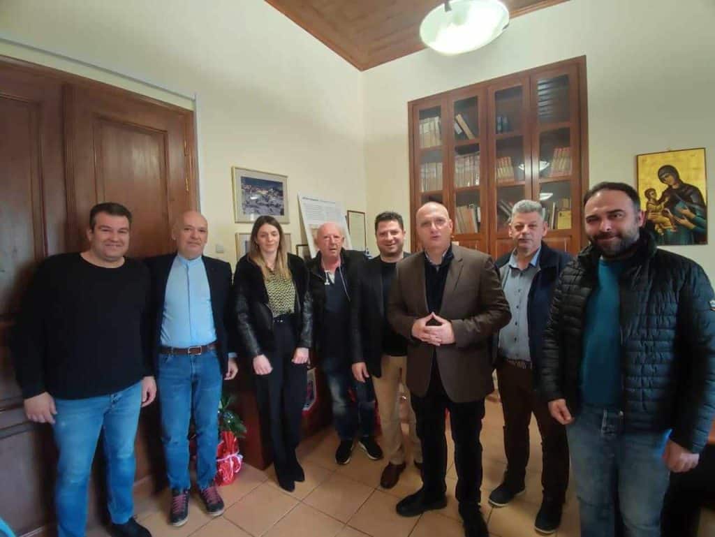 Γ. Οικονόμου: Συνάντηση εργασίας με τον Δήμαρχο Δομοκού, Χ. Λιόλιο.