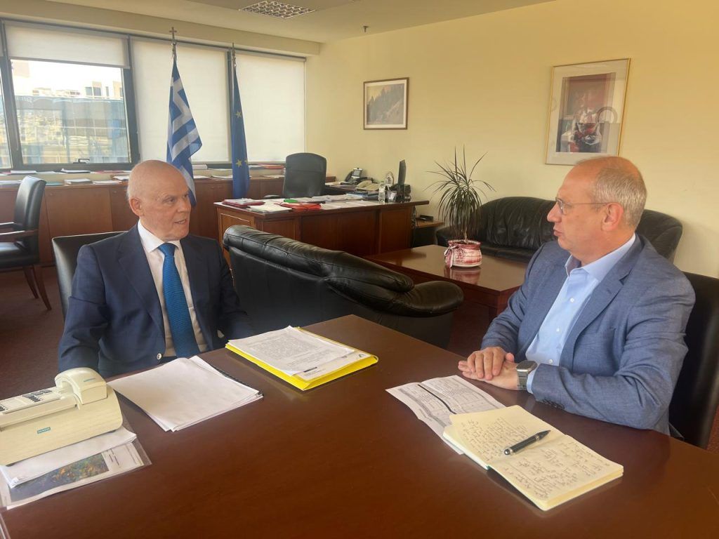 Συνάντηση Γιάννη Οικονόμου με Υφυπουργό Περιβάλλοντος και Ενέργειας, Ν. Ταγαρά Συνάντηση Γιάννη Οικονόμου με Υφυπουργό Περιβάλλοντος και Ενέργειας, Ν. Ταγαρά