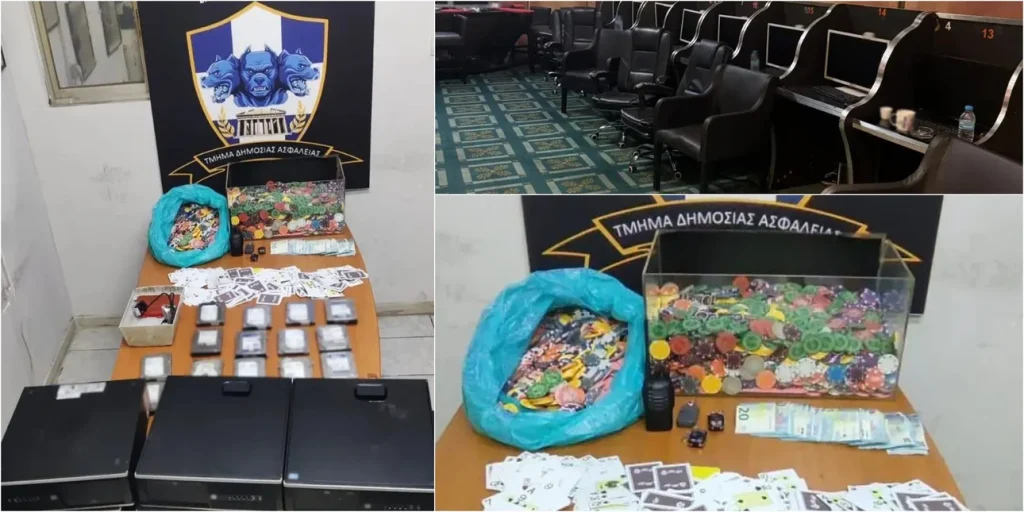 Έφοδος της ΕΛ.ΑΣ. σε παράνομο καζίνο στο κέντρο της Αθήνας: Συνελήφθησαν 82 άτομα – 9 εντοπίστηκαν σε κρύπτη. Έφοδος της ΕΛ.ΑΣ. σε παράνομο καζίνο στο κέντρο της Αθήνας: Συνελήφθησαν 82 άτομα – 9 εντοπίστηκαν σε κρύπτη.