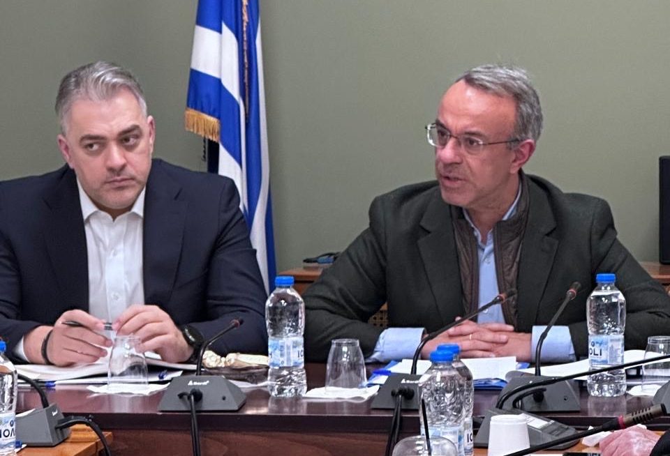 Συνάντηση Χρ. Σταϊκούρα και Χρ. Καρέλλη για την πορεία αξιοποίησης των ιαματικών πηγών της Φθιώτιδας Συνάντηση Χρ. Σταϊκούρα και Χρ. Καρέλλη για την πορεία αξιοποίησης των ιαματικών πηγών της Φθιώτιδας