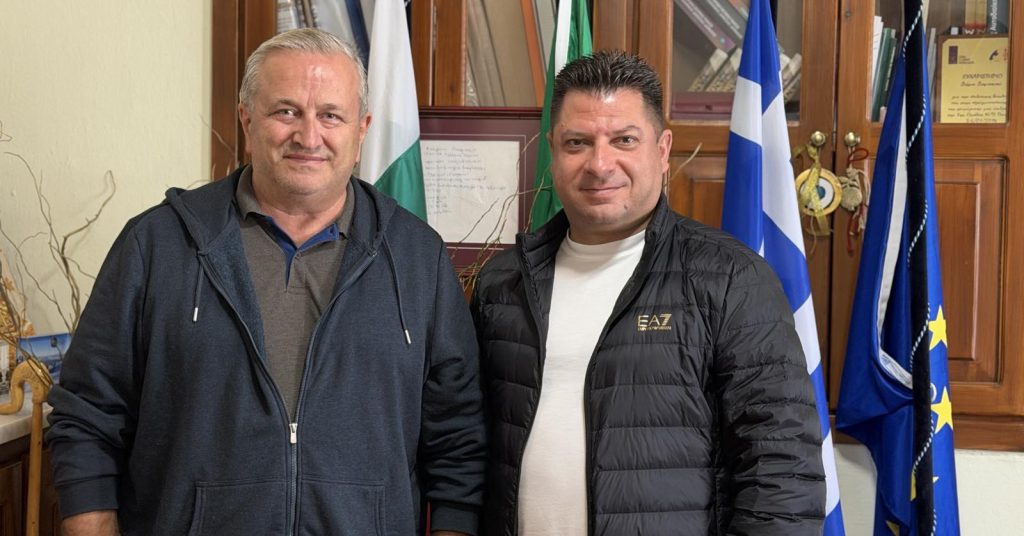 Συνάντηση του Δημάρχου Δομοκού με τον Πρόεδρο του Συλλόγου Πολυτέκνων Οικογενειών Φθιώτιδας